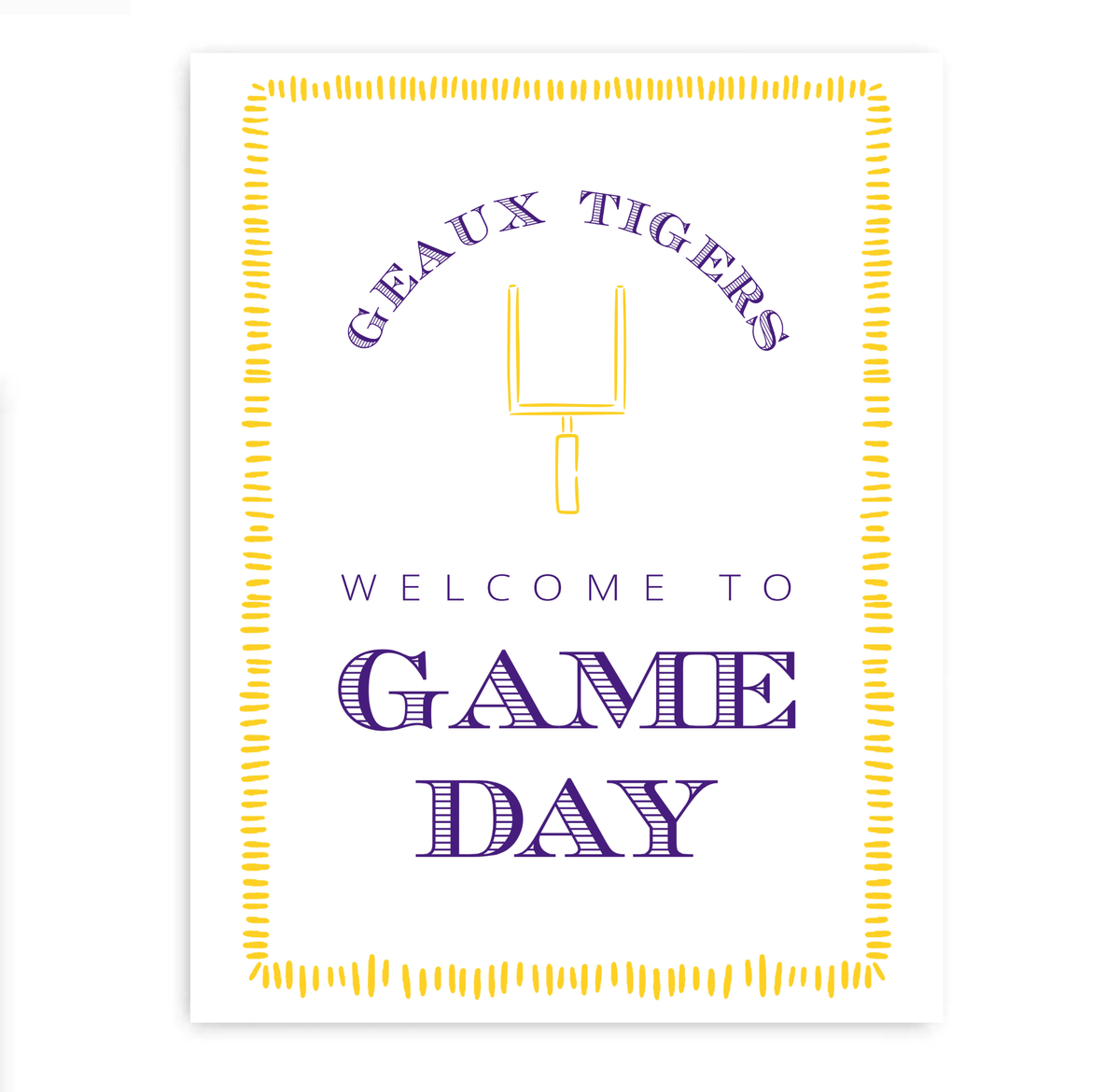 Choose Your Team Tailgate Party Sign / Poster