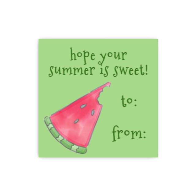 Watermelon Summer Gift Tags / Stickers