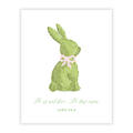 Pink Topiary Bunny Art Print