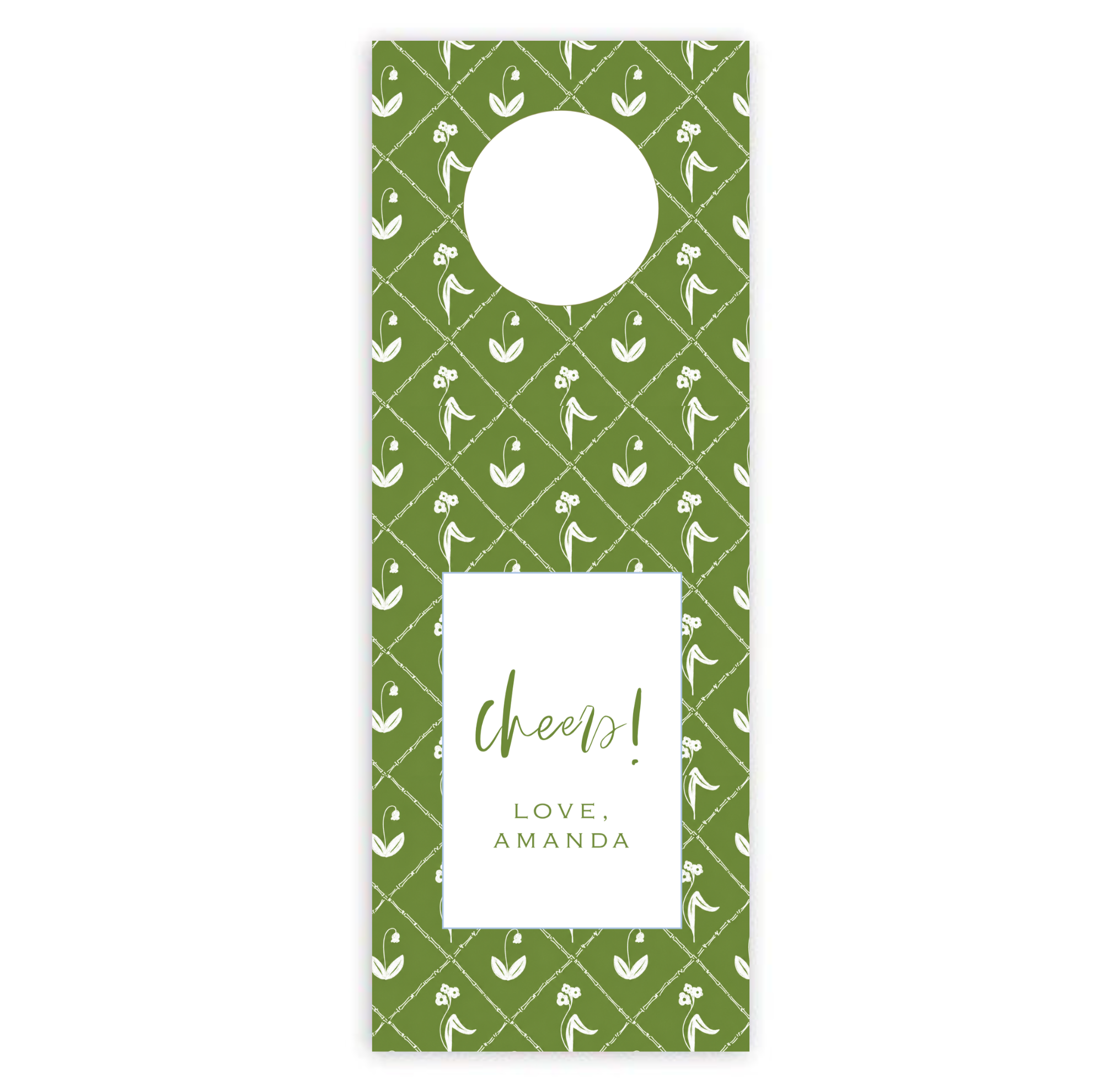 Green Garden Wine Tag