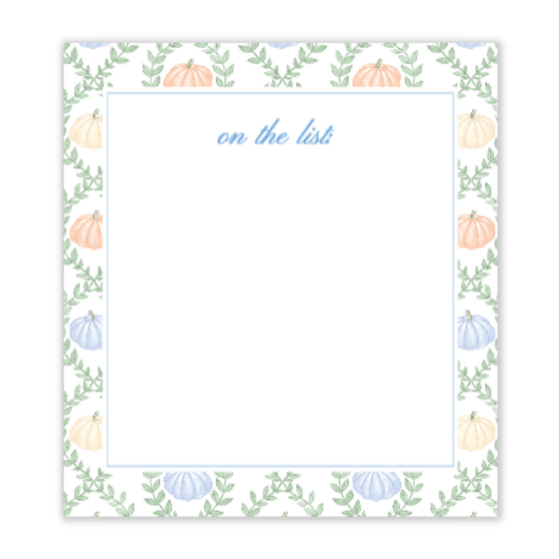 Pumpkin Vines Notepad