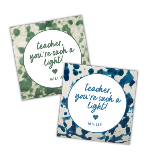 Teacher Citronella Gift Tags / Stickers