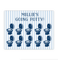 Blue Pastel Stripe Potty Chart