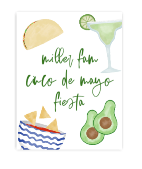 Taco Party Sign