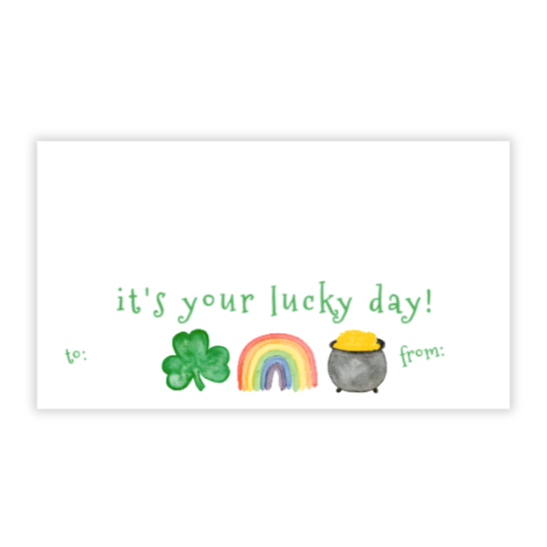 St. Patrick's Day Sandwich Bag Tag