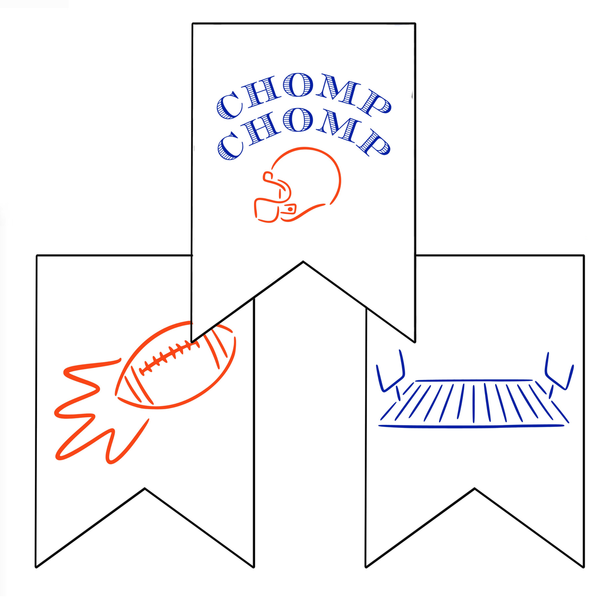 Choose Your Team Tailgate Banner