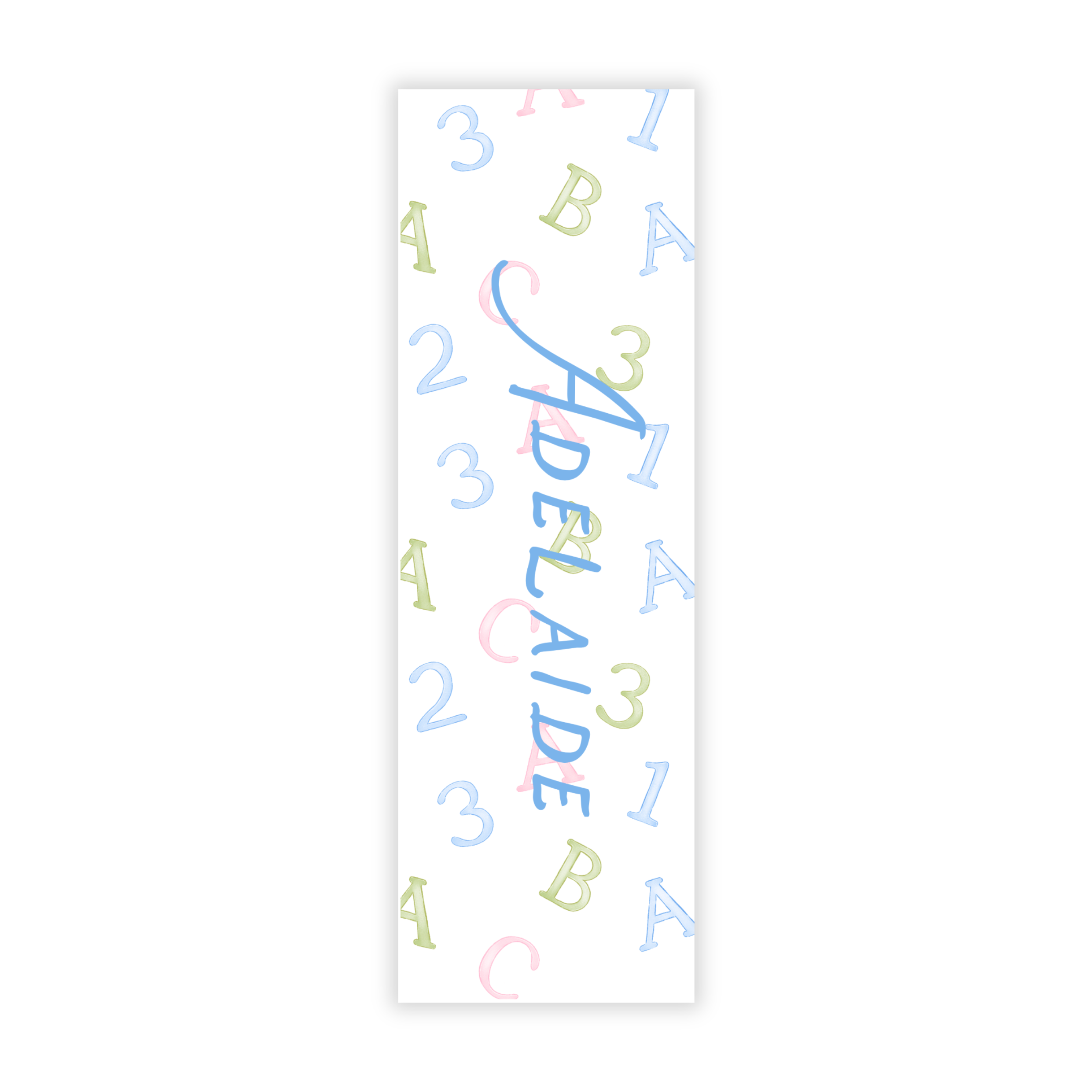 Pastel Learning Fun Name Bookmarks