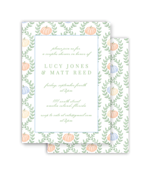 Pumpkin Vines Invitation