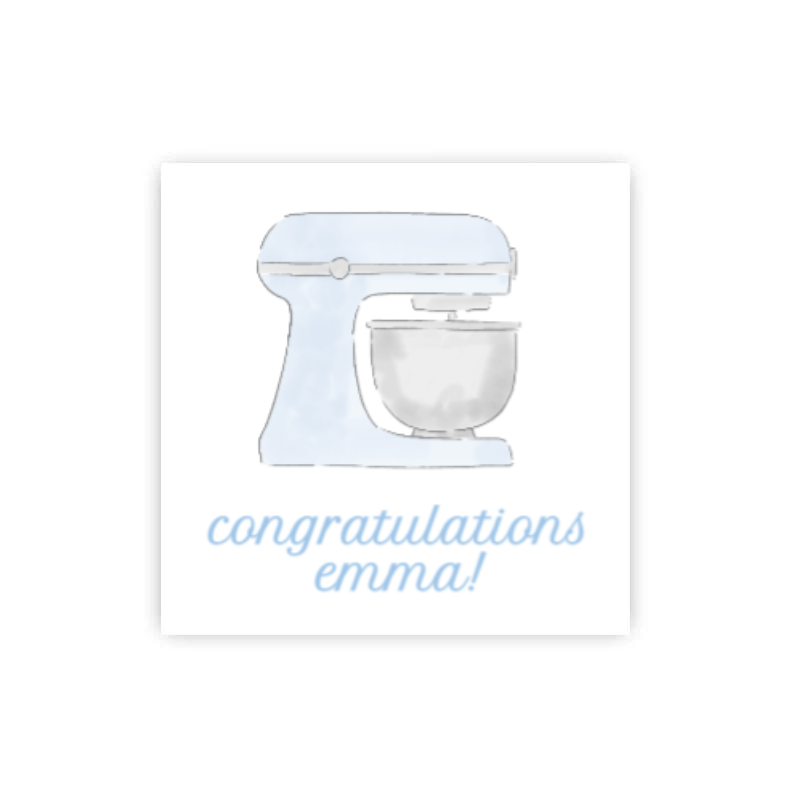 Kitchen Mixer Gift Tags / Stickers