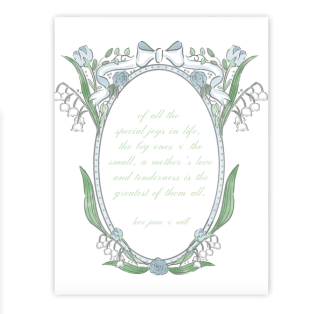 Whimsy Crest Mother's Day Poem