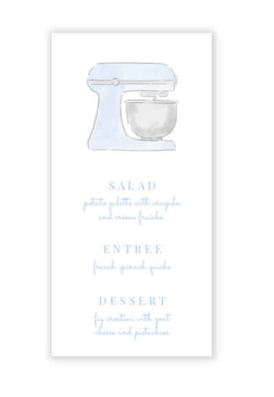 Kitchen Mixer Long Menu