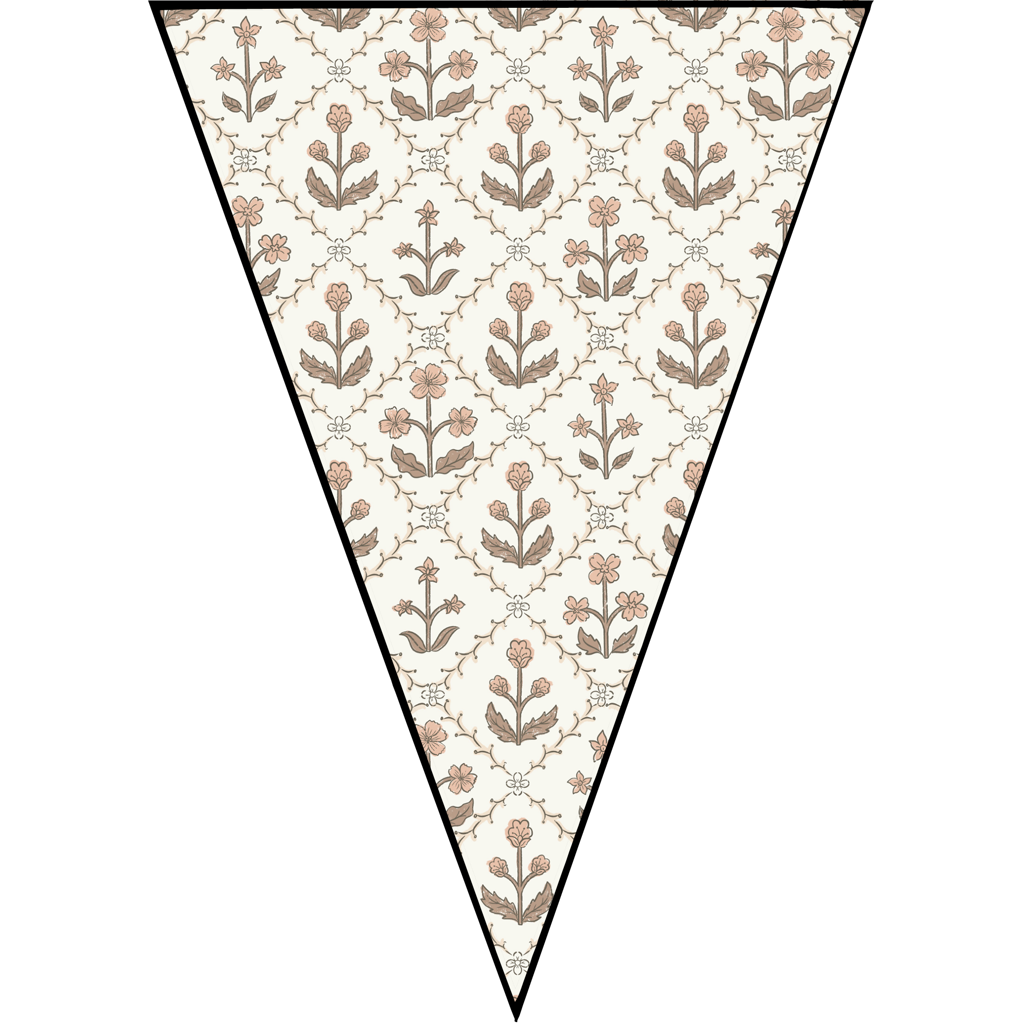 Fall Blockprint Pennant Banner