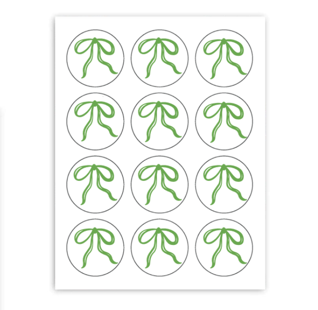 Bow Squiggle Cupcake Toppers