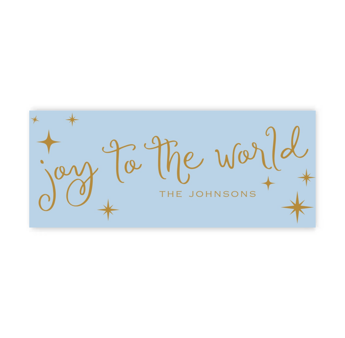 Blue Starry Night Christmas Gift Tags