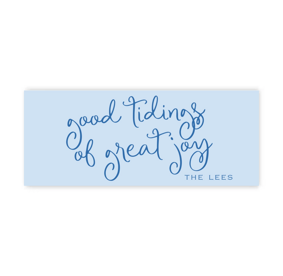 Whimsy Blue Christmas Gift Tags