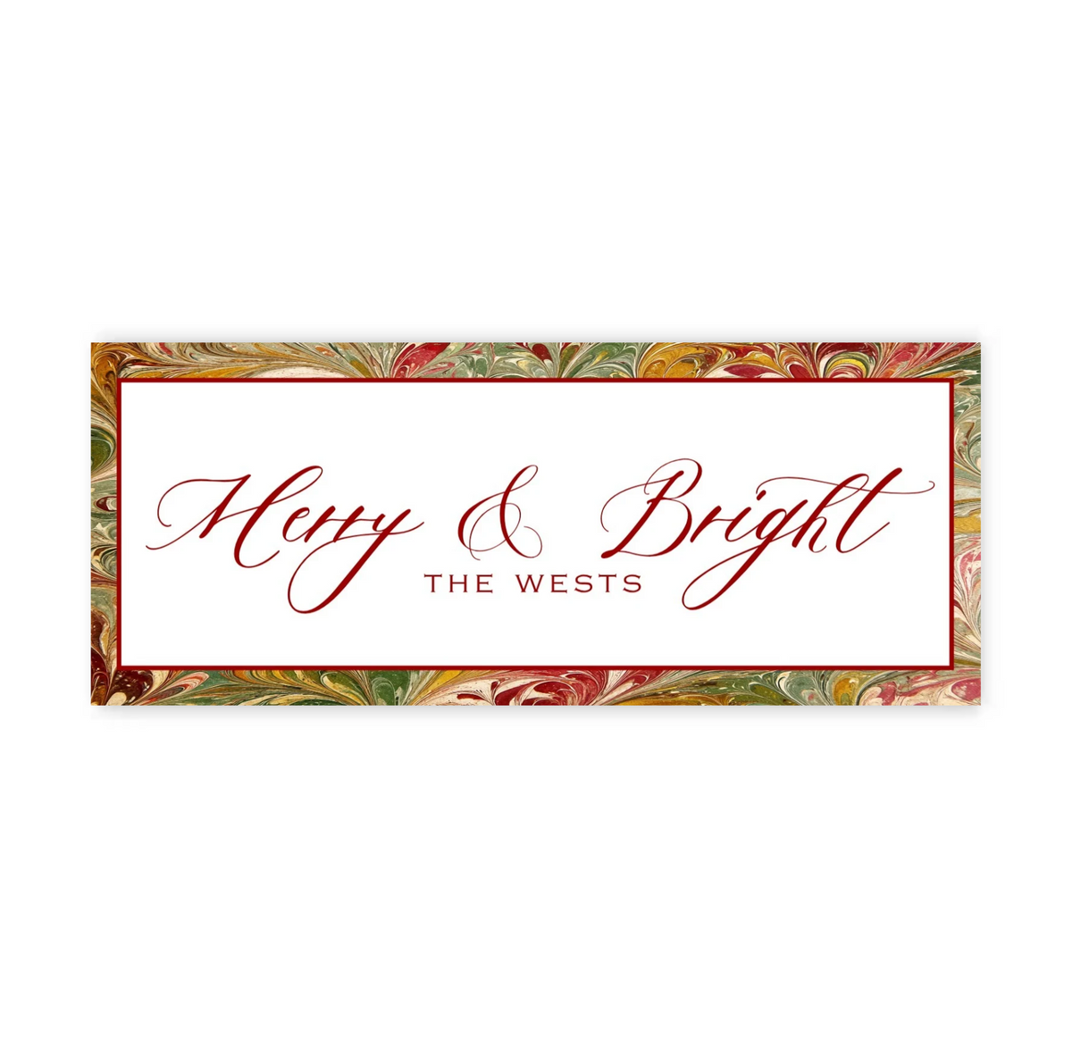 Holiday Marble Christmas Gift Tags