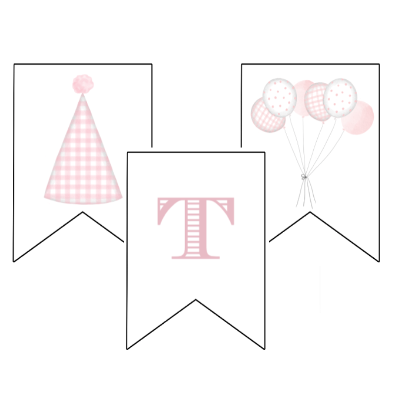 Classic Pink Party Banner