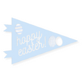 Blue Easter Pennant Flag