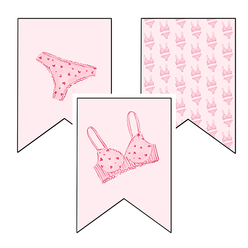Lingerie Shower Banner