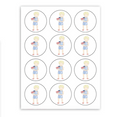 Patriotic Children's Party Cupcake Toppers