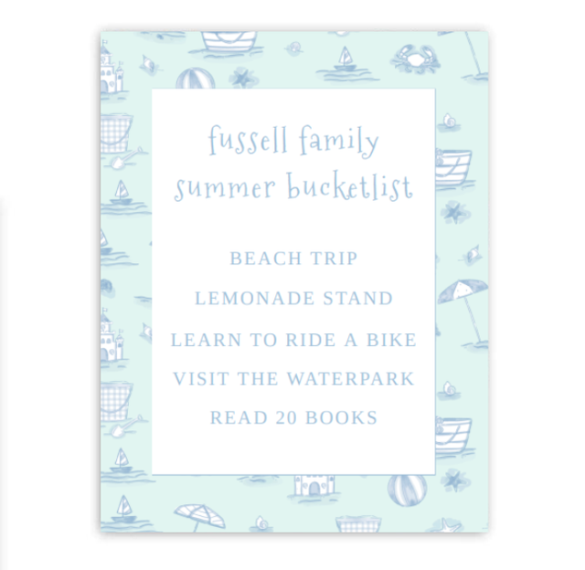Toile Summer Bucketlist