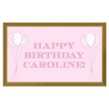 Pink Birthday Frame TV