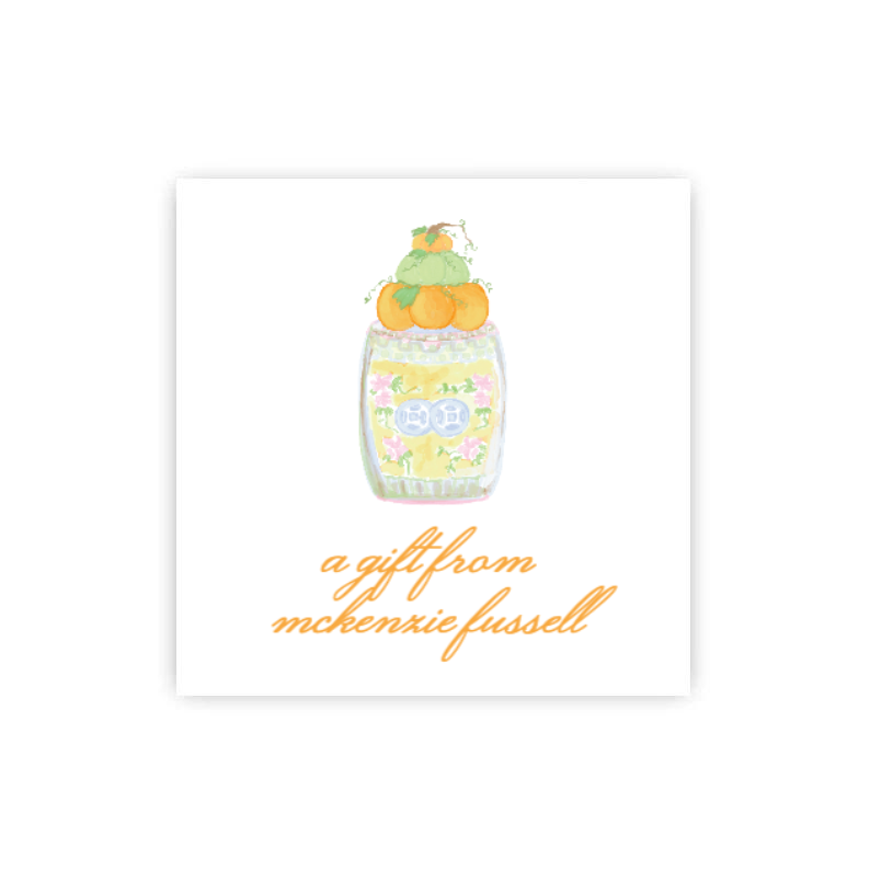 Fall Garden Stool Gift Tags / Stickers