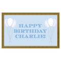 Blue Birthday Frame TV