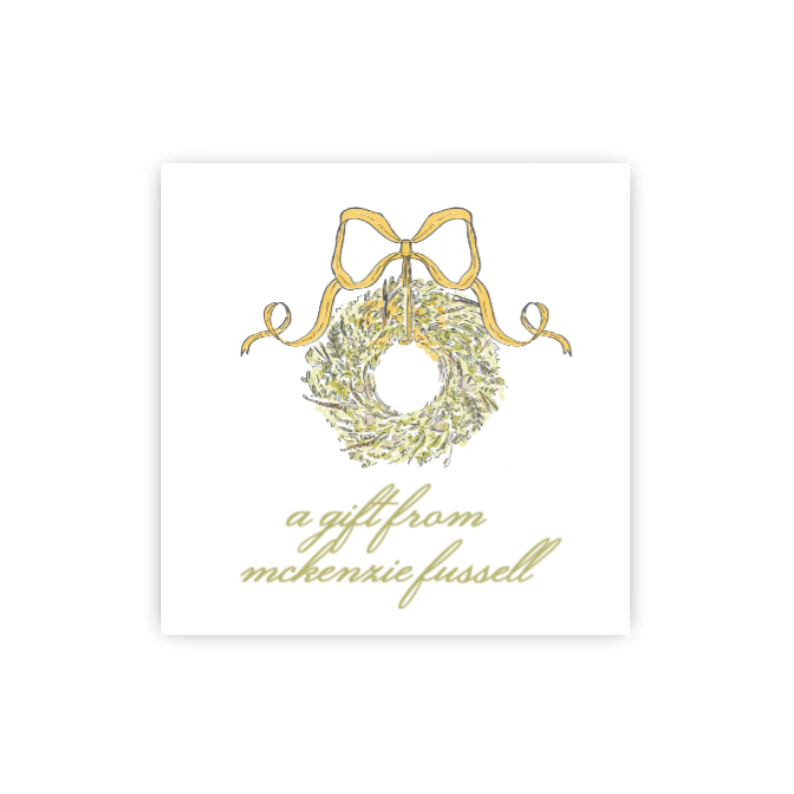 Thankful Wreath Gift Tags / Stickers