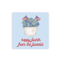 Patriotic Hydrangea Gift Tags / Stickers