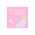 Pink Waterslide Gift Tags / Stickers