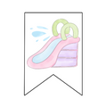 Pink Waterslide Banner