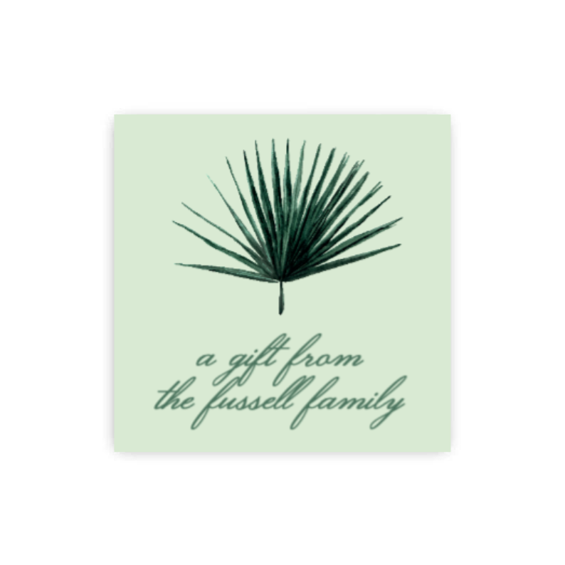 Palm Frond Gift Tags / Stickers