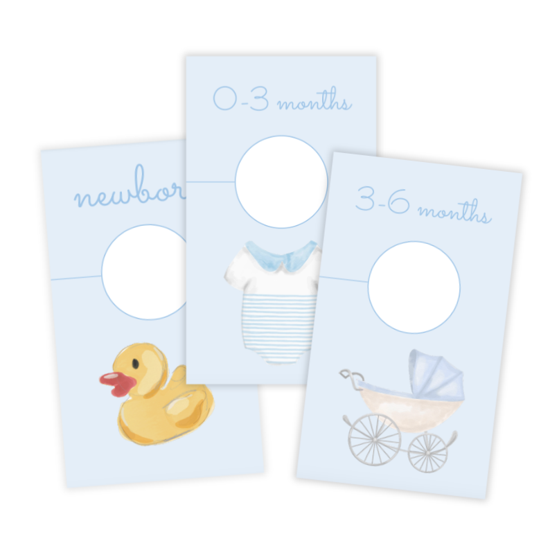 Blue Nursery Closet Hangers
