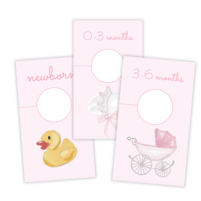 Pink Nursery Closet Hangers