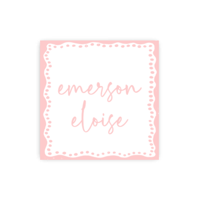 Doodle Dot Child's Tags / Stickers