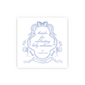 Blue Baby Shower Crest Gift Tags / Stickers