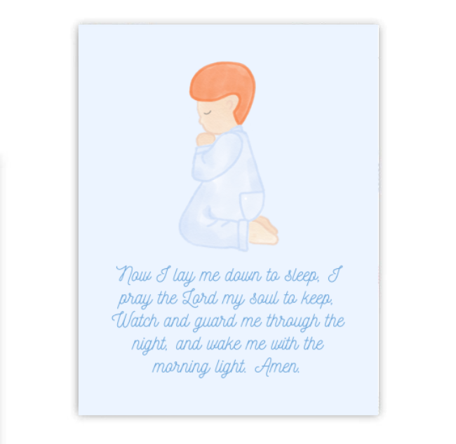 Boy's Prayer Art Print