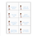 Patriotic Children's Party Buffet Labels / Placecards