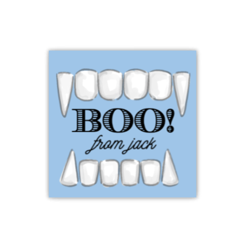 Vampire Teeth Gift Tags / Stickers