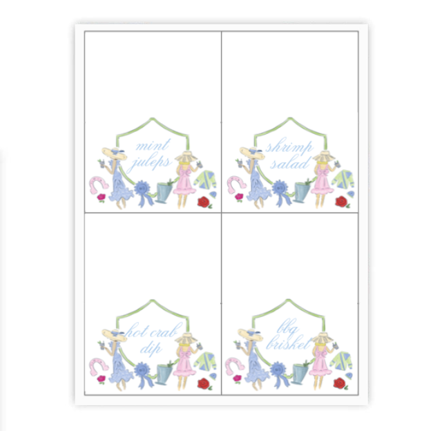 Darling Derby Placecards