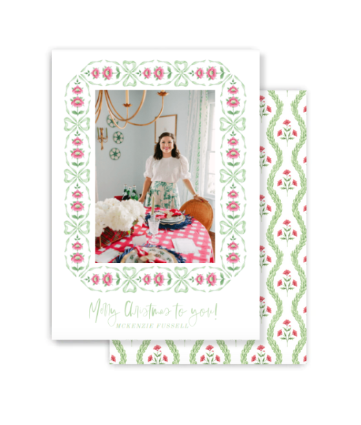 Blockprint Christmas Card
