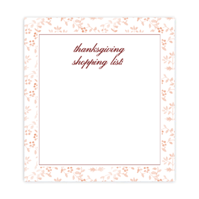 Grateful Floral Notepad