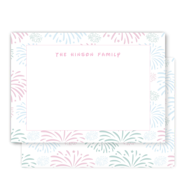 Magical Fireworks Notecard
