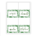 Green Marble Buffet Labels / Placecards