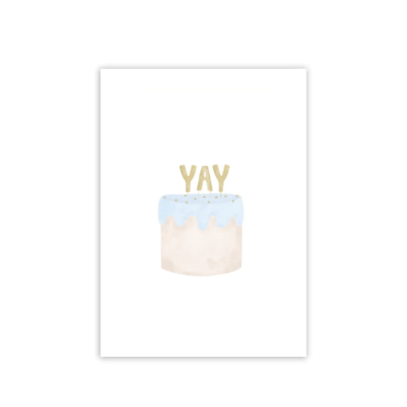 Yay Cake Folded Card