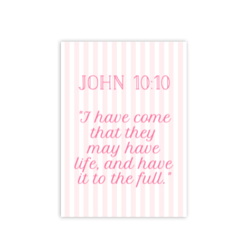 Pink Pastel Stripe Verse of The Week