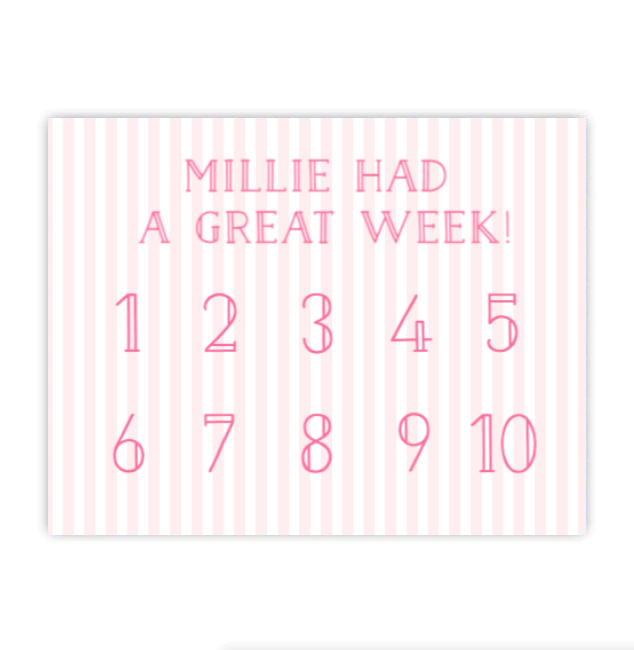 Pink Pastel Stripe Reward System