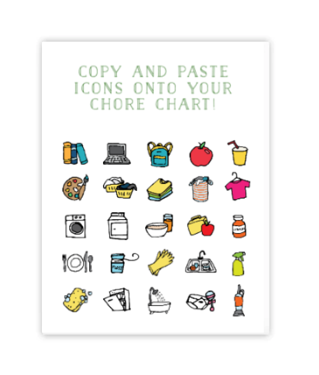 Green Pastel Chore Chart