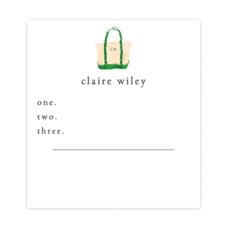 Daily Three Tote Notepad